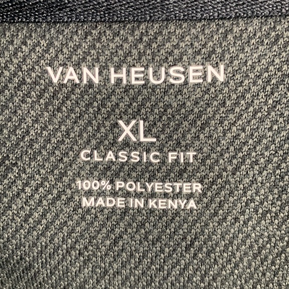 Van Heusen Flex Never Tuck Classic Fit 1/4 Zip Pullover Gray NEW! - Picture 2 of 7